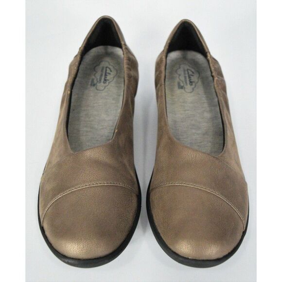 Clarks Shoes - Clarks Cloudsteppers Women's Size 10 Bronze Flats Slip On Shoes